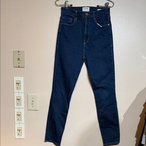 Frame Denim Women's High Rise Dark Blue Jeans